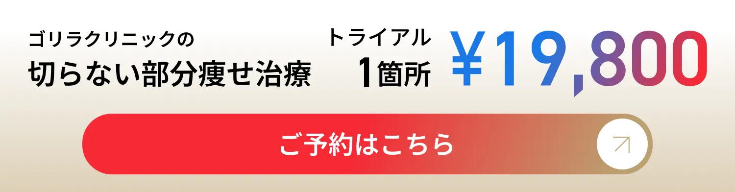 切らない部分痩せ治療 トライアル1箇所¥19,800 ご予約はこちら