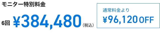 C-PRP注入治療のモニター特別料金