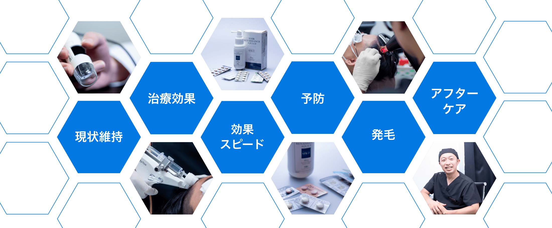 現状維持・治療効果・効果スピード・予防・発毛・アフターケア