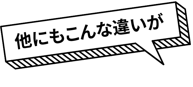 他にもこんな違いが