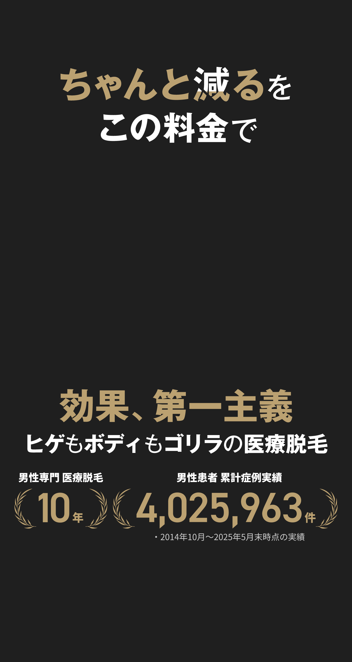 ちゃんと減るをこの料金で。効果、第一主義ゴリラの医療ヒゲ脱毛