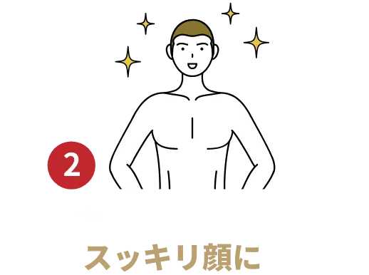 しつこい青髭を解決してスッキリ顔に