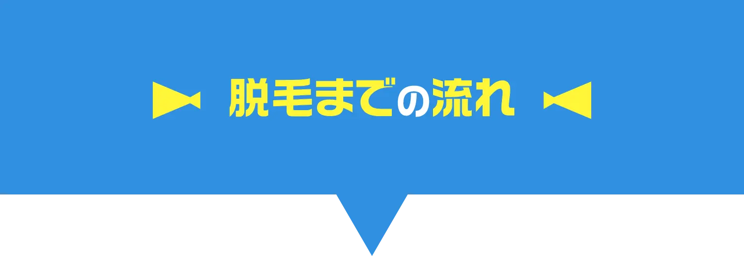 脱毛までの流れ