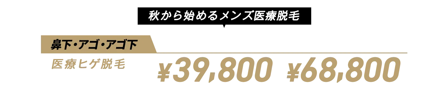 秋から始めるメンズ医療脱毛