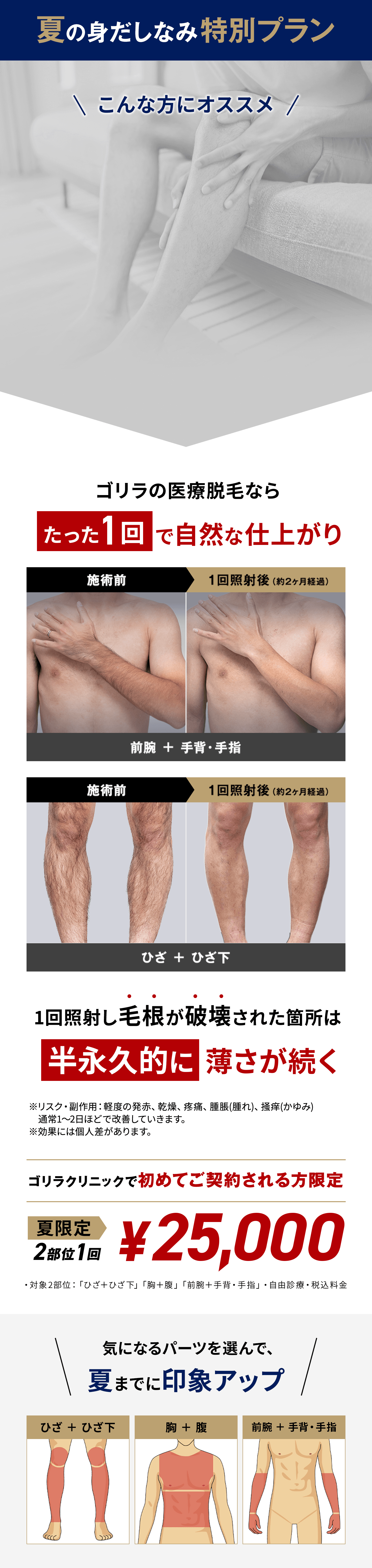 夏の身だしなみ特別プラン