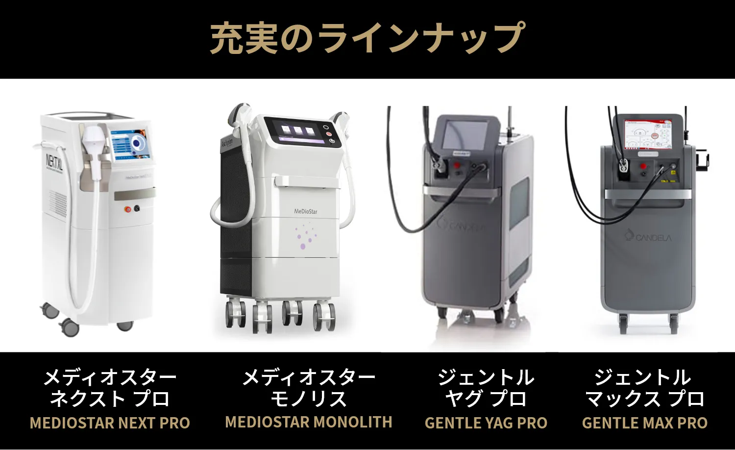 充実のラインナップ