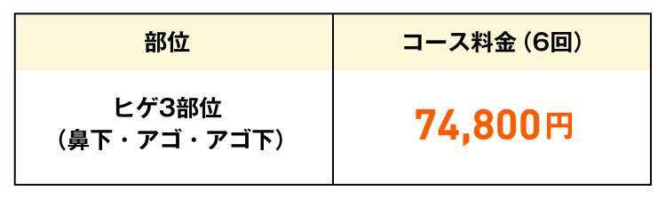 ヒゲ脱毛完了コース
