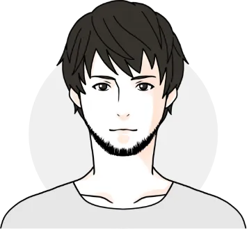 ヒゲデザインの例：リンカニックタイプ