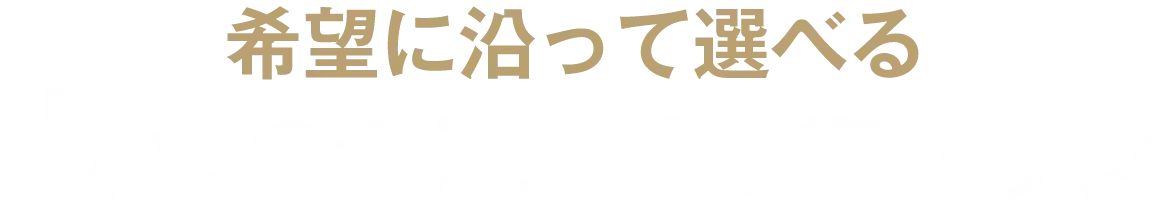 希望に沿って選べる3つの埋没二重施術プラン