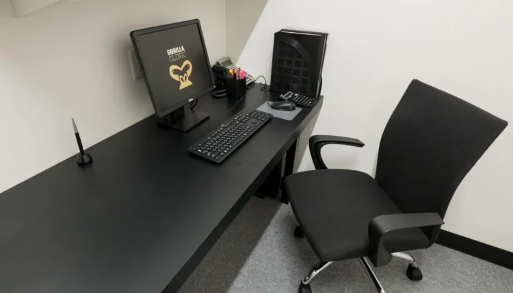 ゴリラクリニック京都烏丸院のカウンセリング室