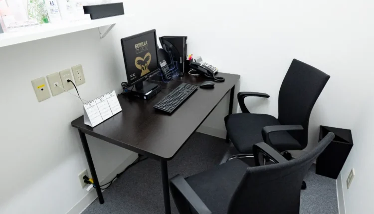 ゴリラクリニック仙台院のカウンセリング室